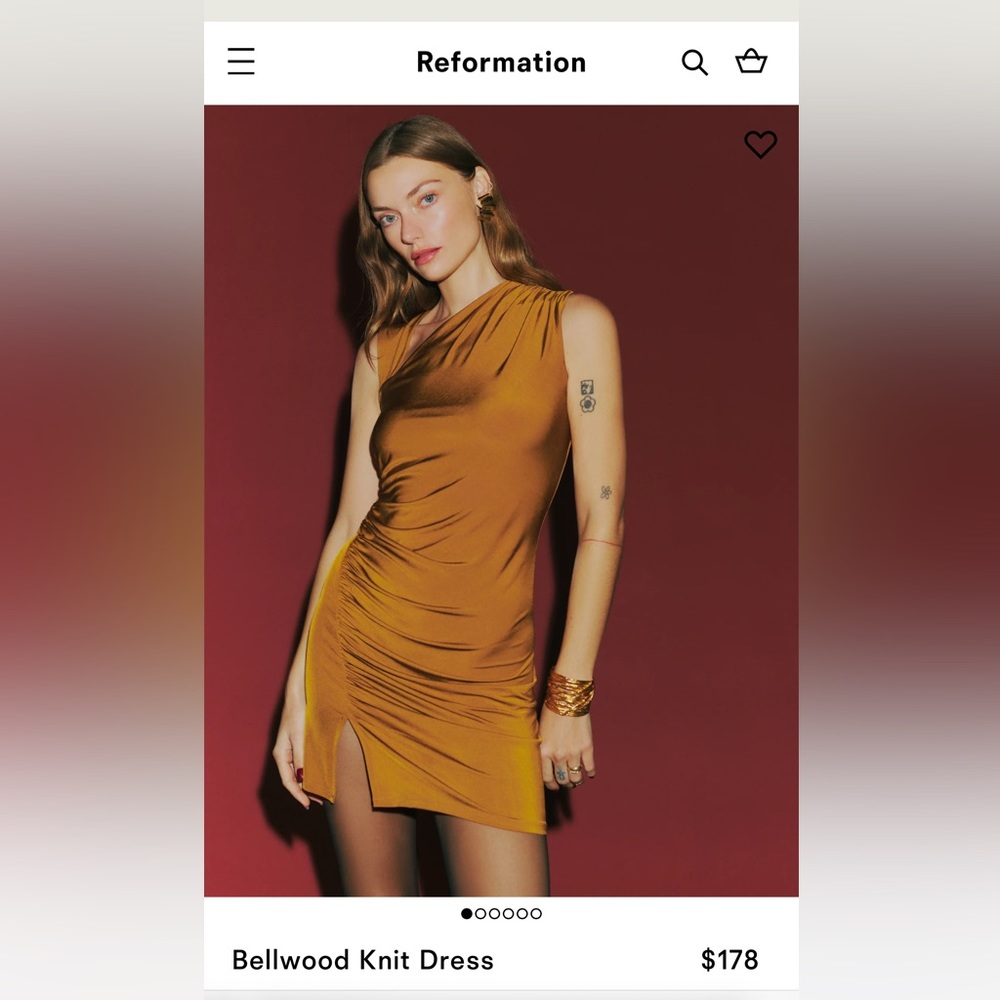 REFORMATION BELLWOOD KNIT DRESS